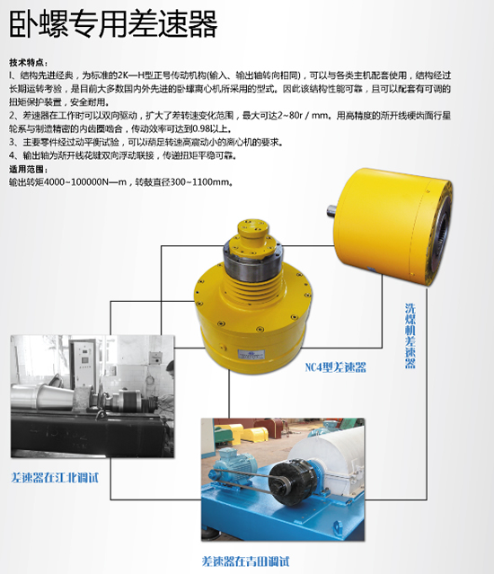 专业卧螺差速器